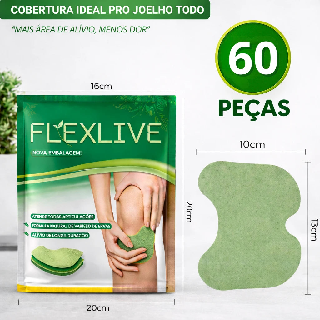 FlexLive - Adesivo Natural para Joelho