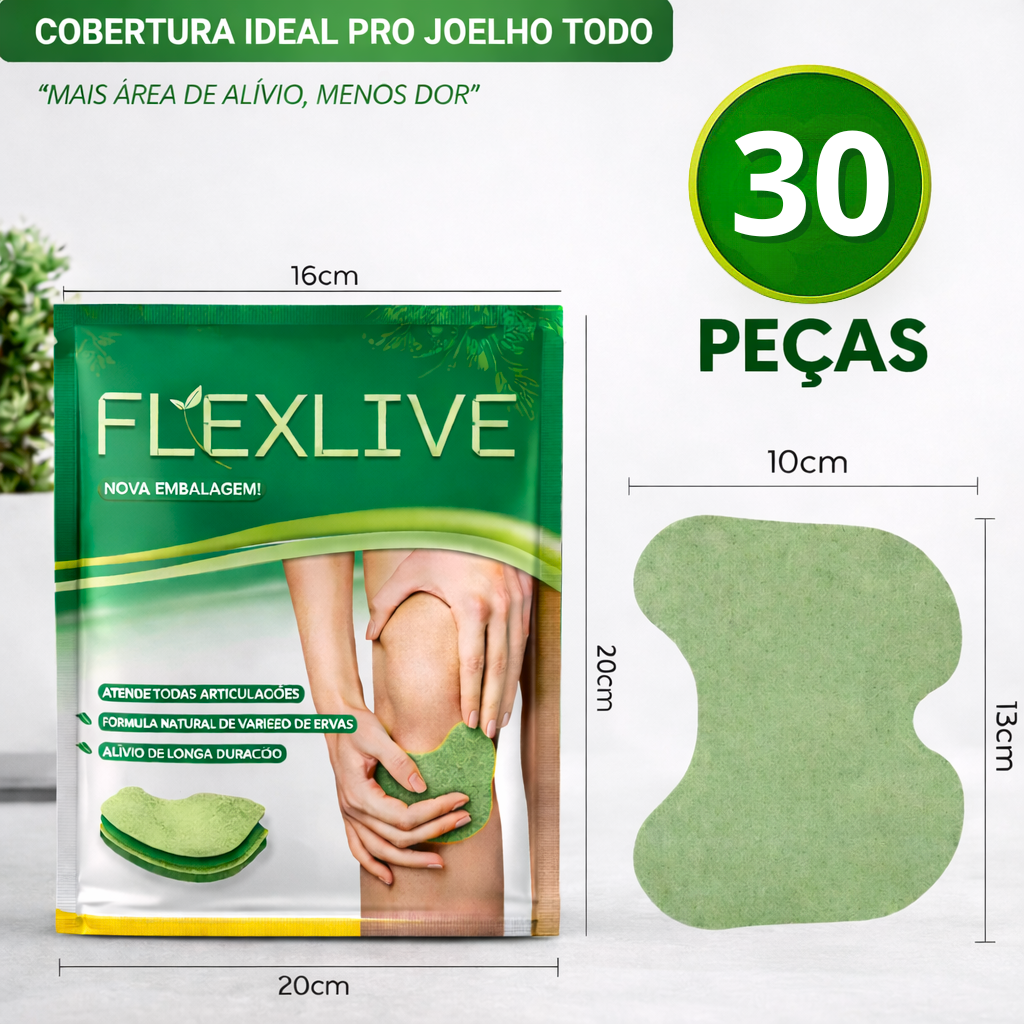 FlexLive - Adesivo Natural para Joelho