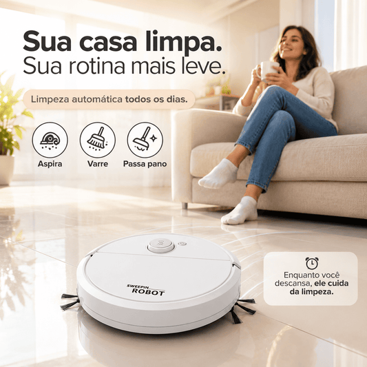 Robô Aspirador 3 em 1