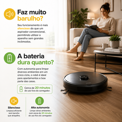 Robô Aspirador 3 em 1