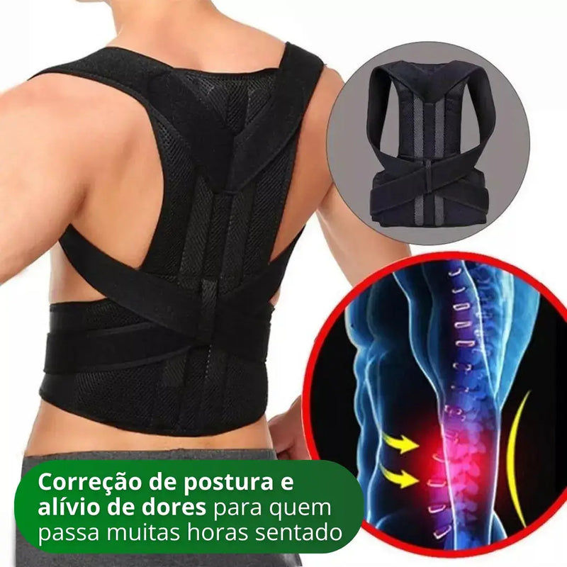 Colete Corretor Postural Ajustável SupportPro®