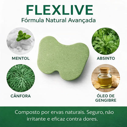FlexLive - Adesivo Natural para Joelho 60 peças