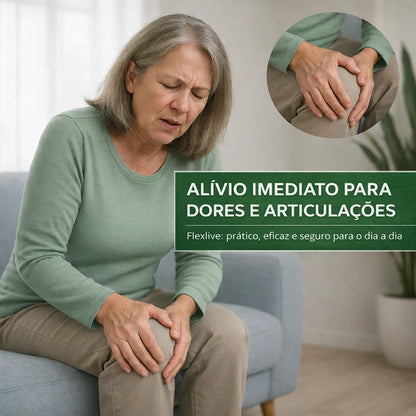 FlexLive - Adesivo Natural para Joelho 60 peças