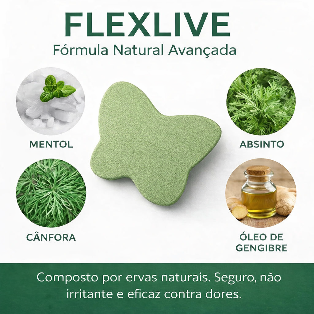 FlexLive - Adesivo Natural para Lombar