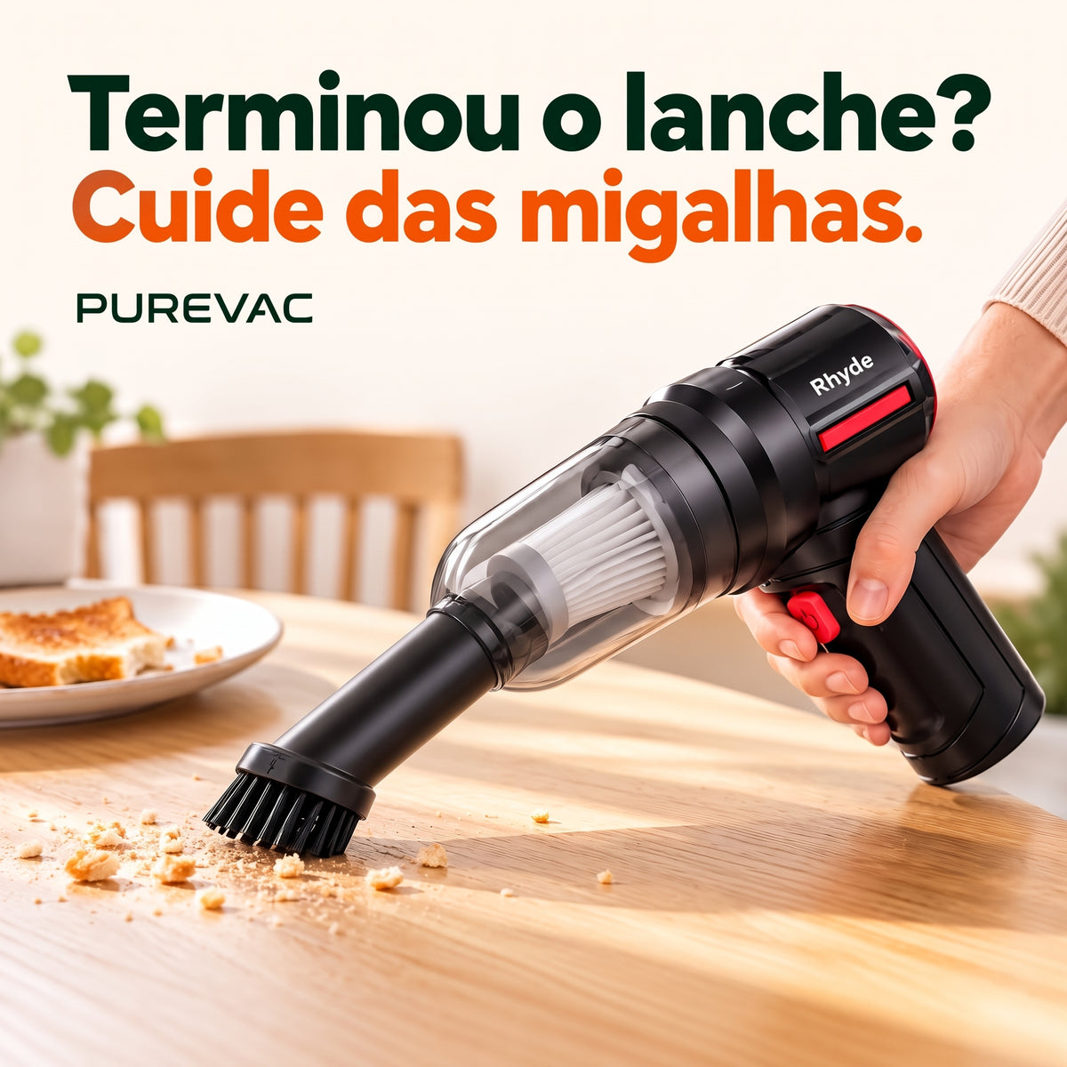 PureVac - Aspirador Portátil com carregador USB