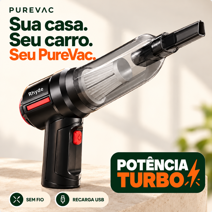 PureVac - Aspirador Portátil com carregador USB