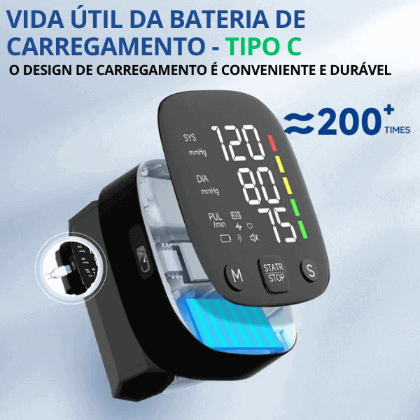 Medidor de Pressão Arterial de Pulso Digital - Smart Pulse - LOJA SPORTECH 