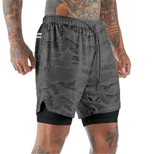 Short Masculino 2 camadas - CAMOUFLAGE - LOJA SPORTECH 