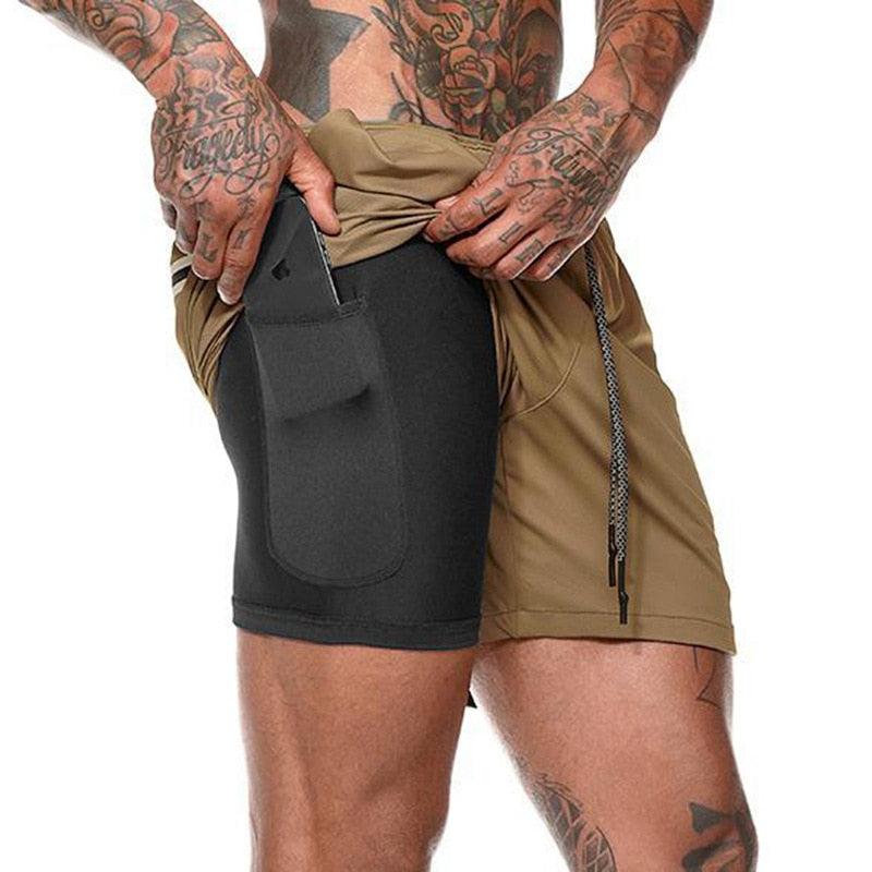 Short Masculino 2 camadas - CAMOUFLAGE - LOJA SPORTECH 