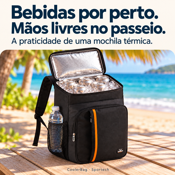 Bebidas por perto. Mãos livres no passeio.